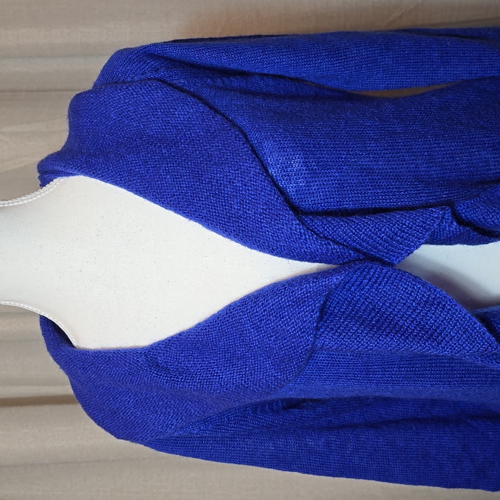Chico's Ruffle Roxie Cocoon Open Front Cardigan - Picture 2 of 9